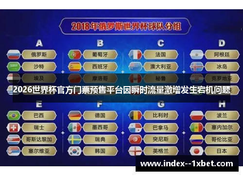 2026世界杯官方门票预售平台因瞬时流量激增发生宕机问题